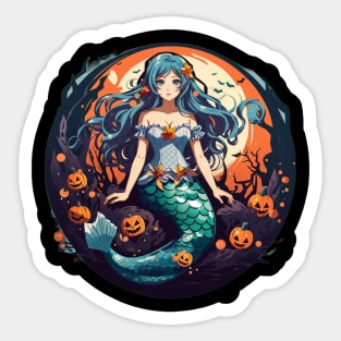 Orange Night Halloween Sticker